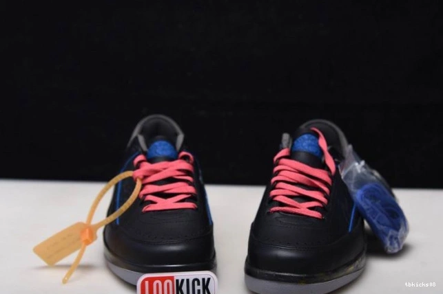 Rep TBkick Jordan 2 DJ4375-004 Black SP Off-White Retro Blue Low 0815
